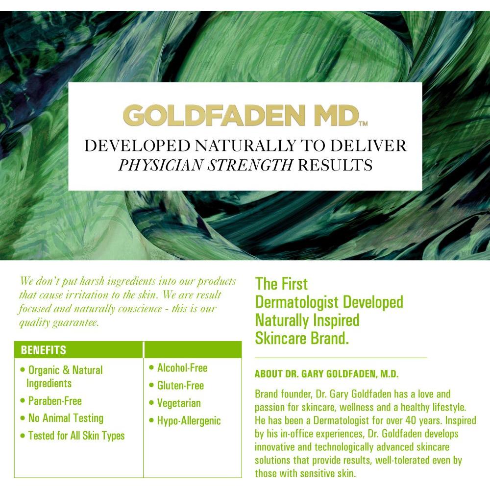 Concentrado Alisador Sin Agujas Goldfaden MD 10 ml - Extracto de Algas y Ácido Hialurónico