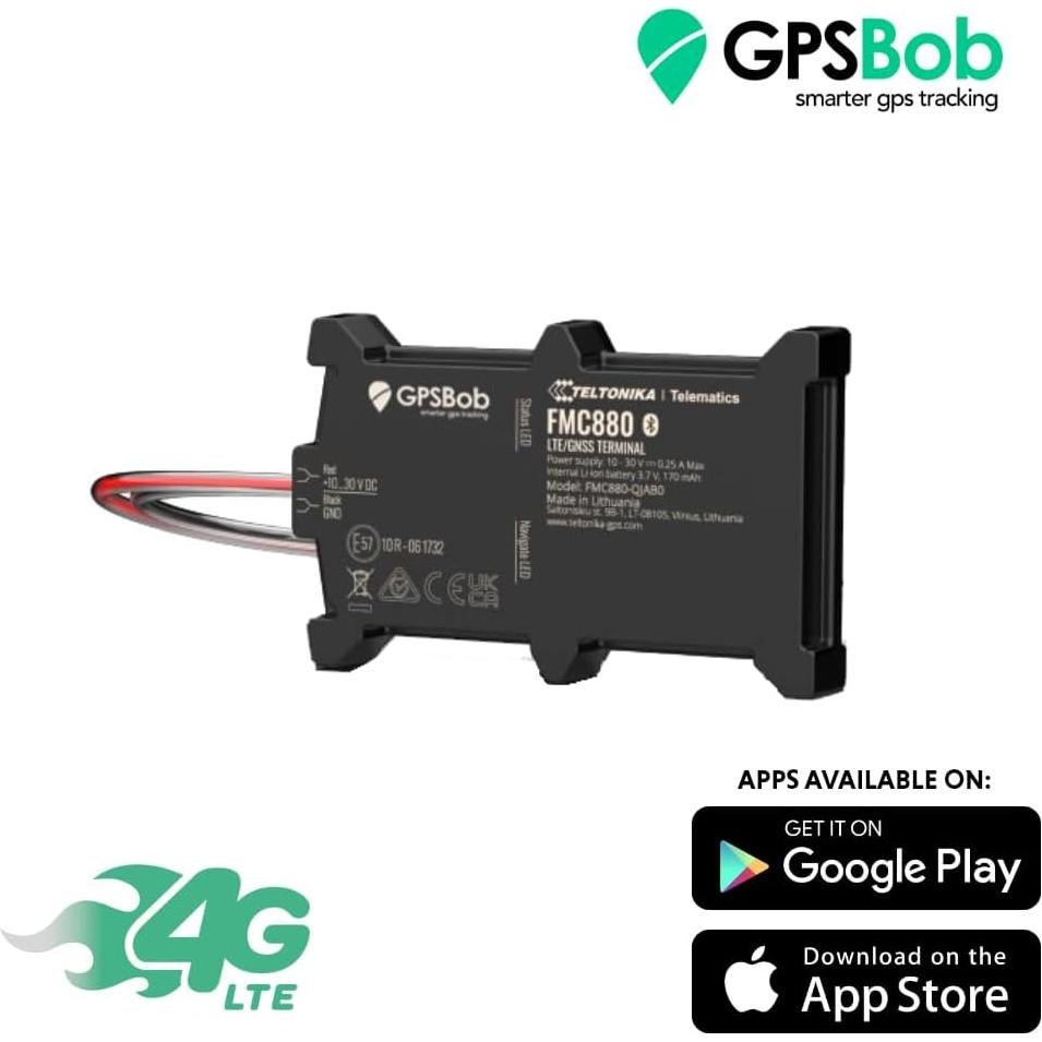 Rastreador GPS 4G GPSBob 12/24V con 5 años de servicio