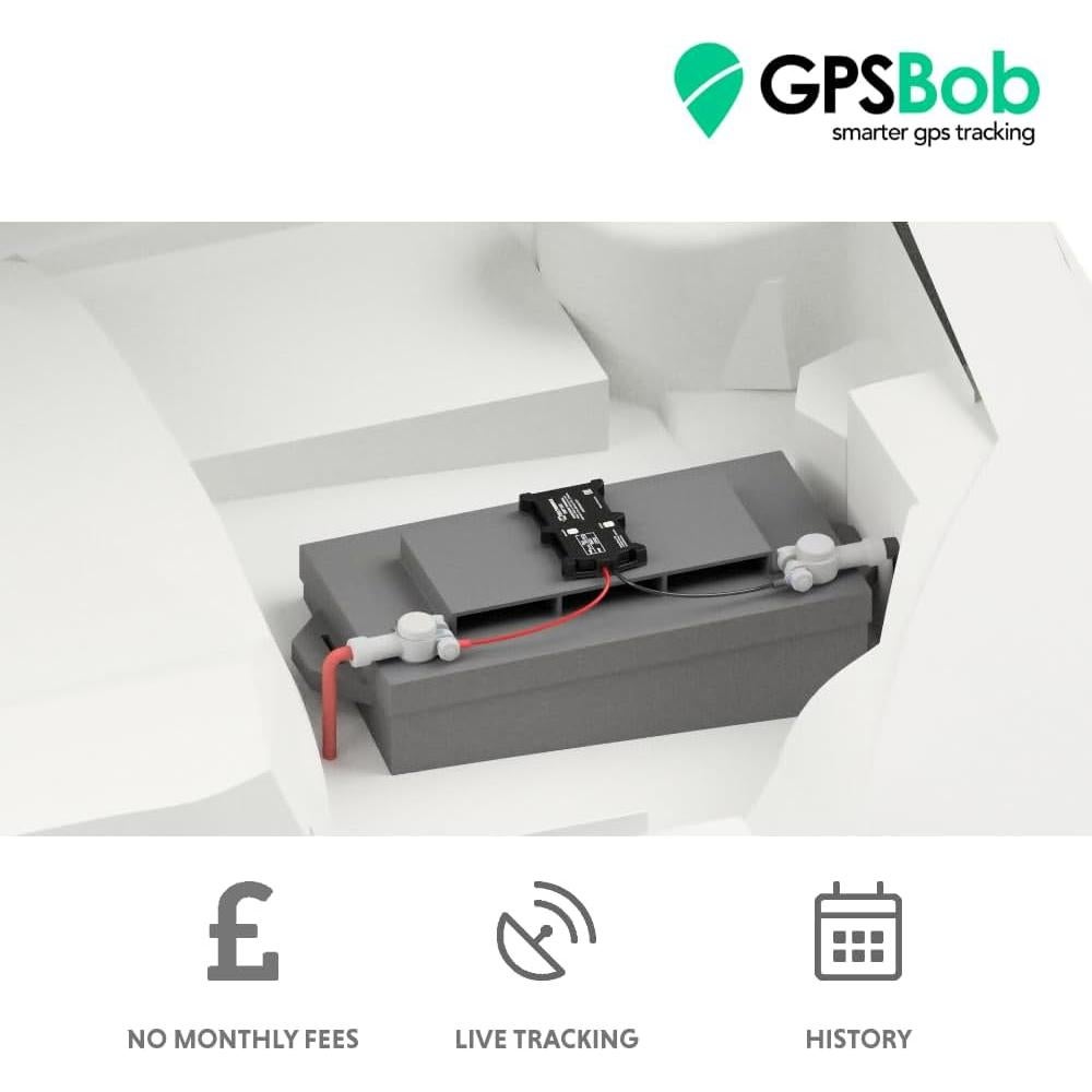 Rastreador GPS 4G GPSBob 12/24V con 5 años de servicio
