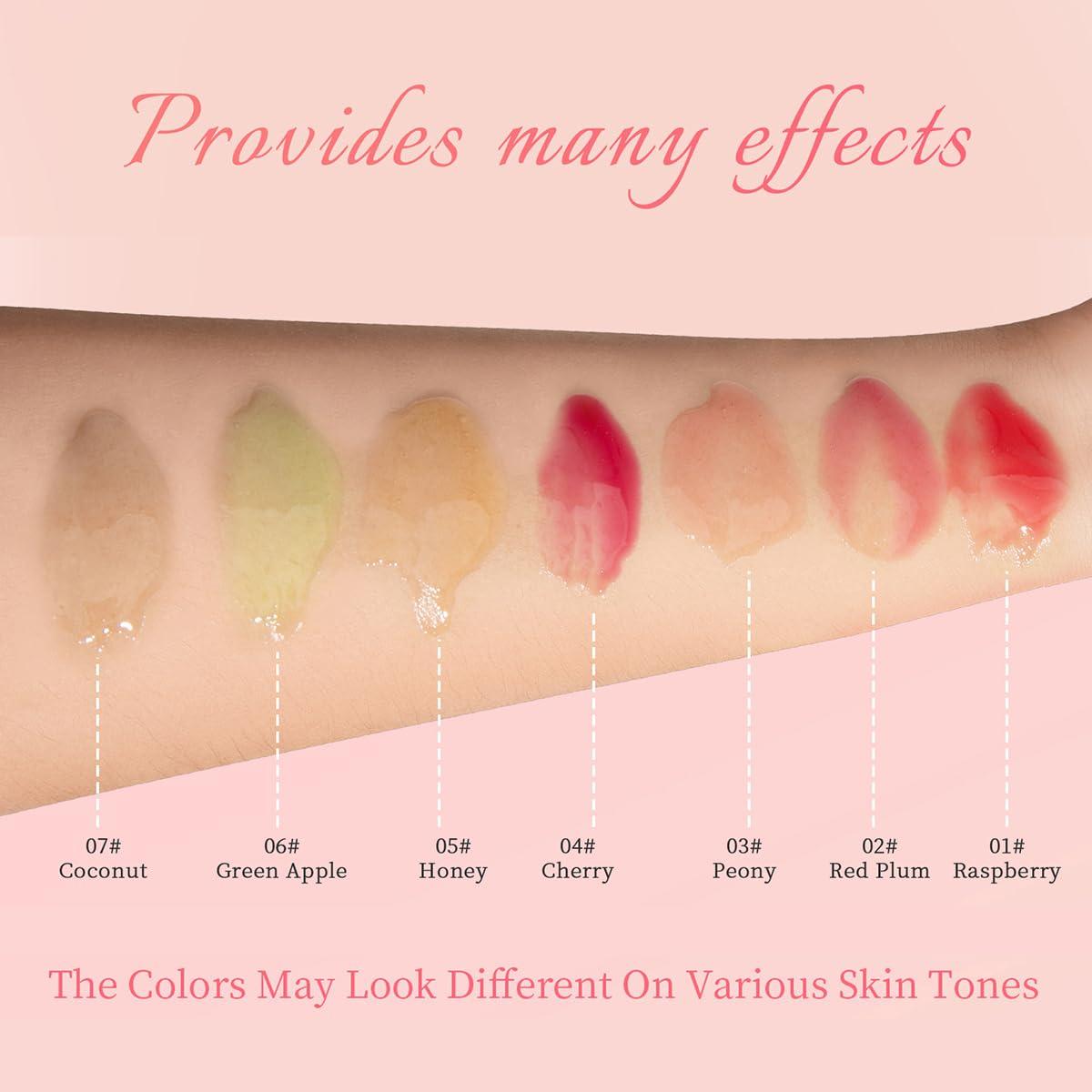 Aceite Labial Tiejdhr 2.96ml Frambuesa Hidratante y Brillo