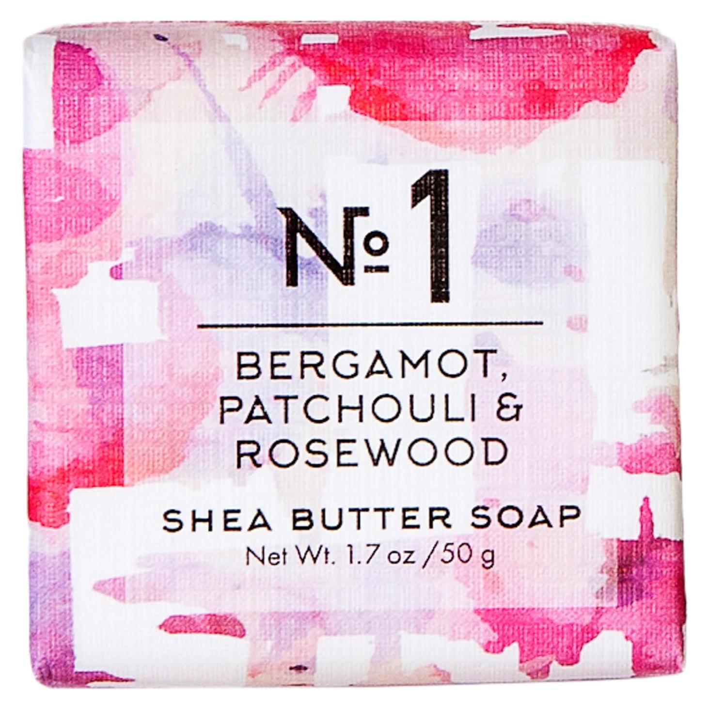 Jabón Italiano Via Mercato 50g - Bergamota, Pachulí, Rosa