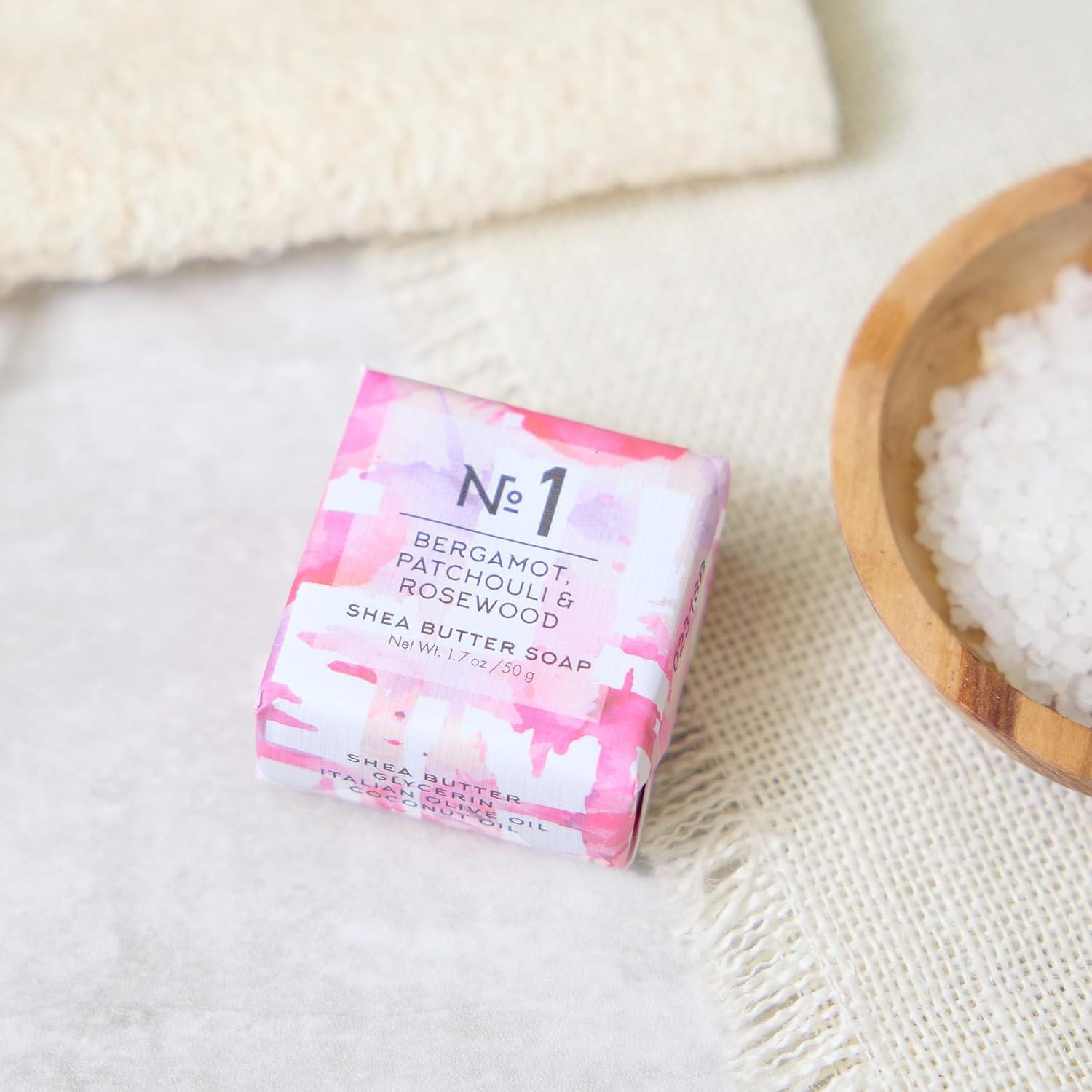 Jabón Italiano Via Mercato 50g - Bergamota, Pachulí, Rosa