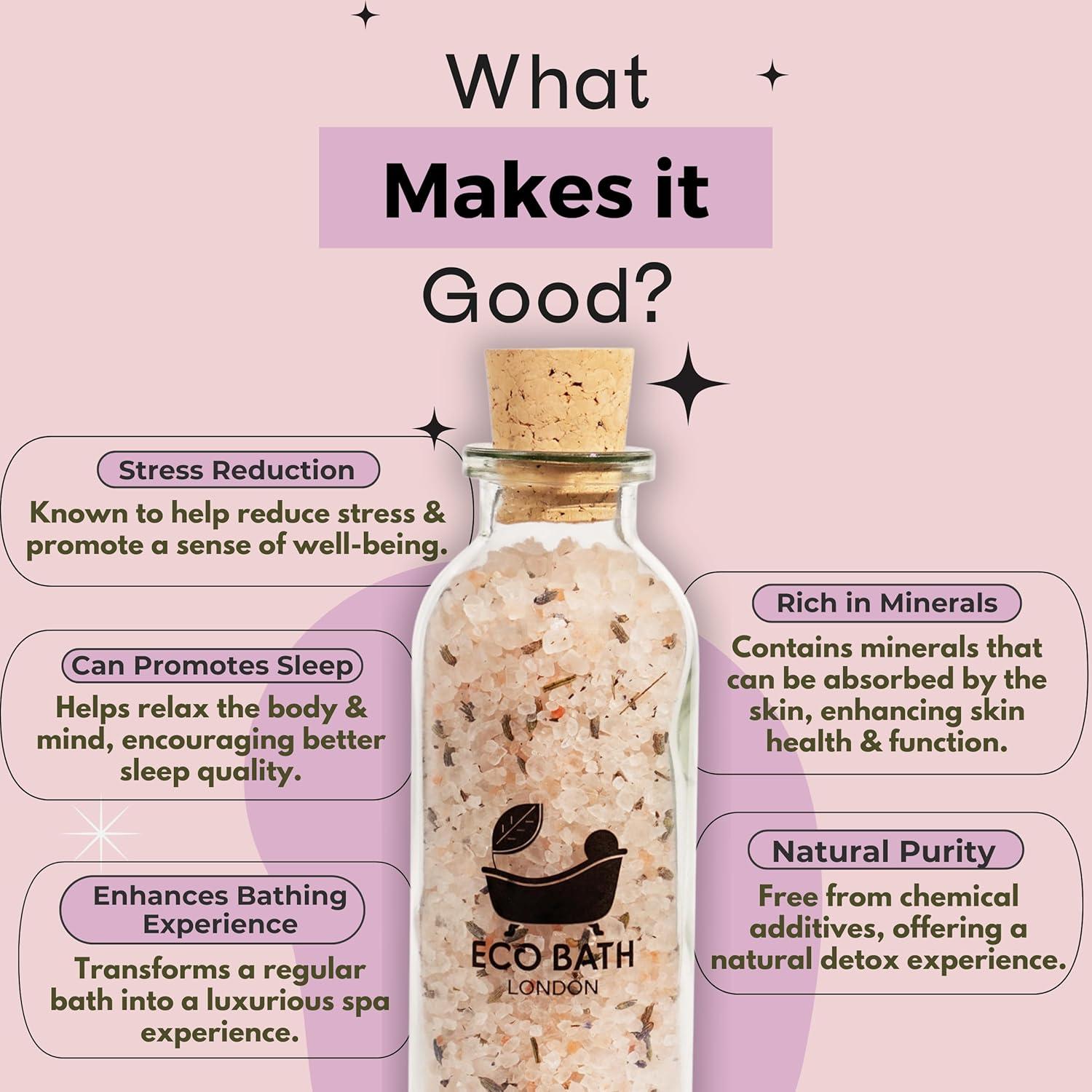 Sal de Baño del Himalaya Eco Bath London 300g Lavanda