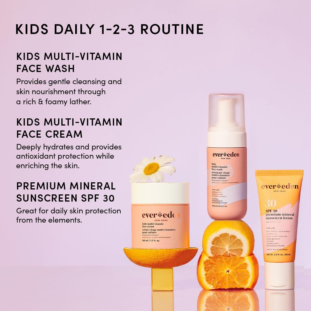 Set de Cuidado Facial para Niños Evereden - Hidratante Melón