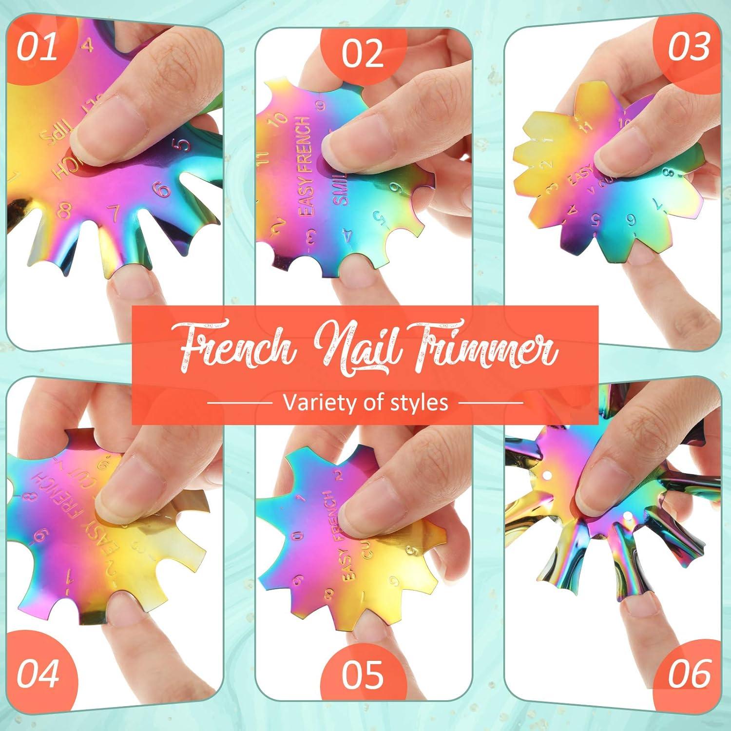 Juego de 13 Herramientas para Uñas Acrílicas Maitys - Cortadores Franceses y Cuchillas