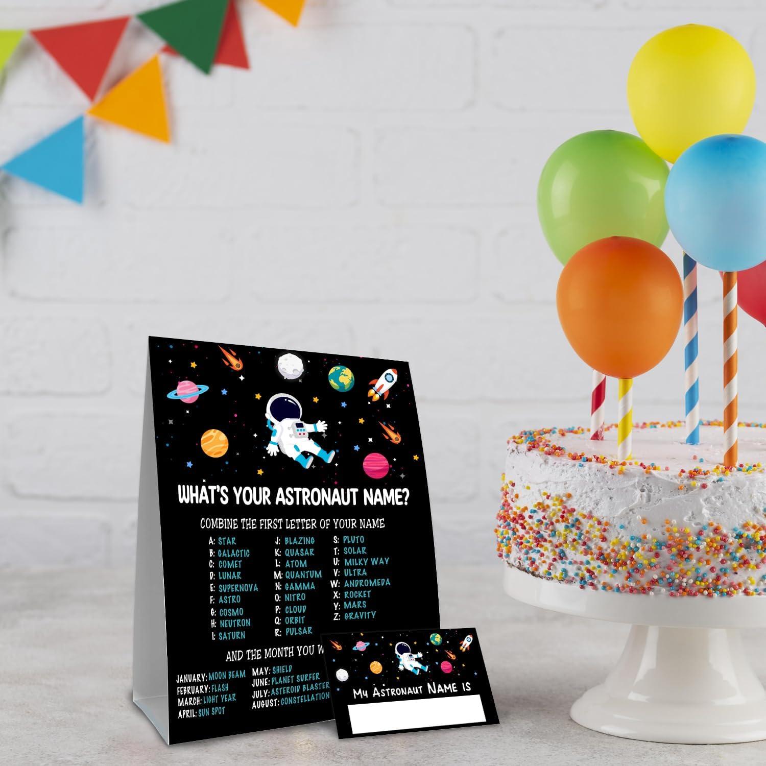 Juego de Nombres de Astronauta ALodr con 30 Tarjetas