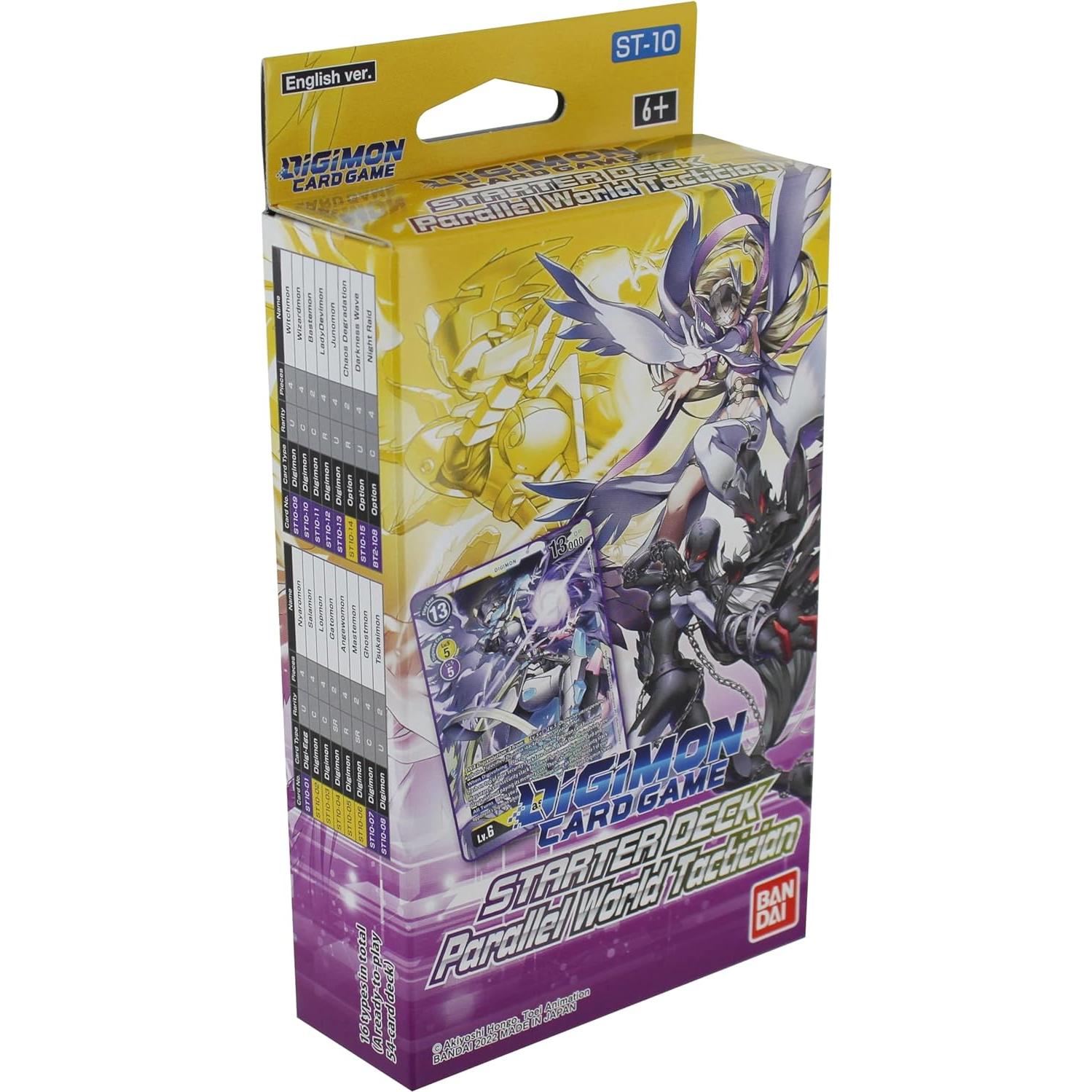 Juego de Cartas Digimon BANDAI Mazo Inicial Táctico ST10 2 Jugadores