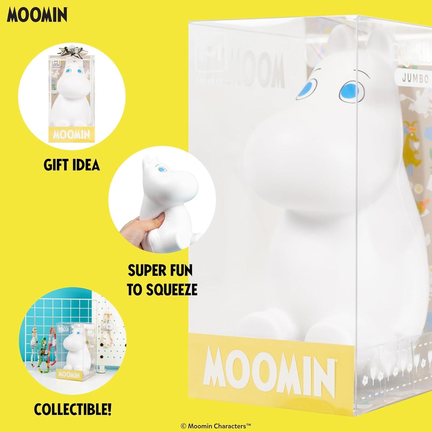 Juguete Squishy Jumbo Moomin Hamee 12.7x14.5x18.5 cm Alivio Estrés