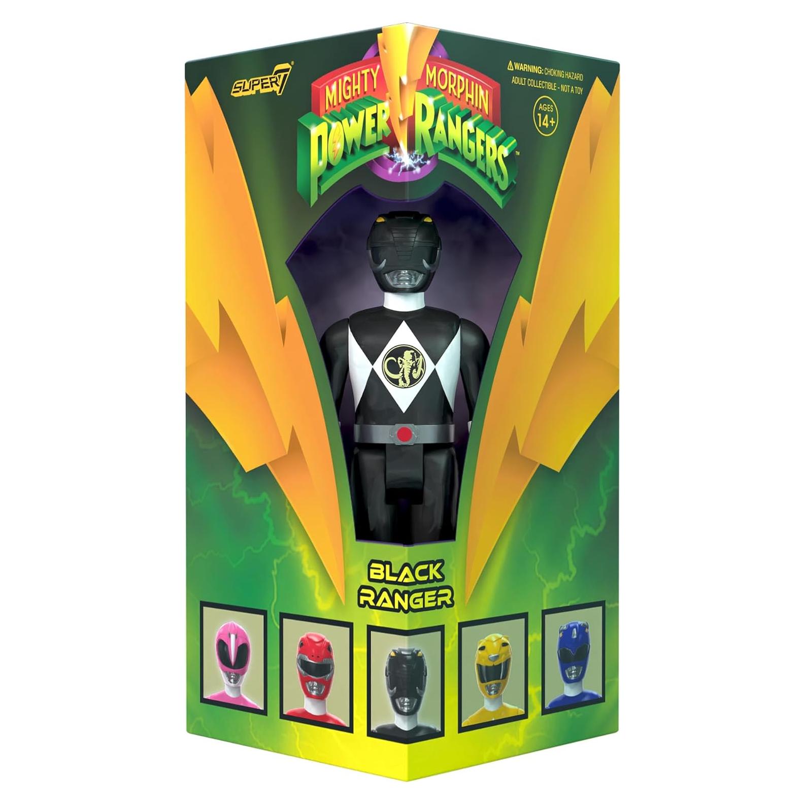Figura de Acción Super7 Ranger Negro 9.53 cm Power Rangers