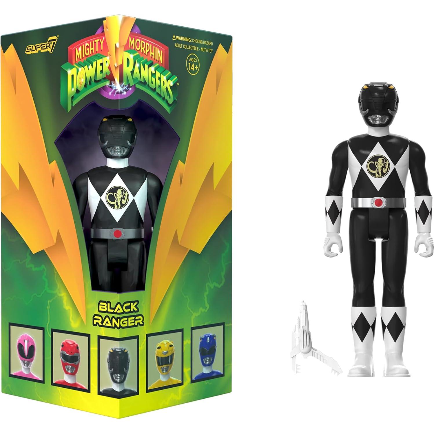 Figura de Acción Super7 Ranger Negro 9.53 cm Power Rangers