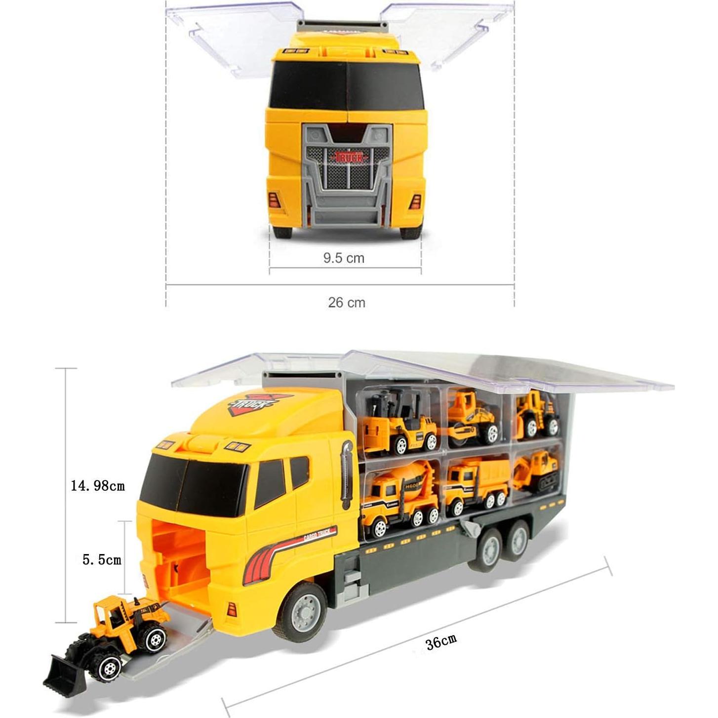 Conjunto de 12 Vehículos de Construcción Jenilily para Niños