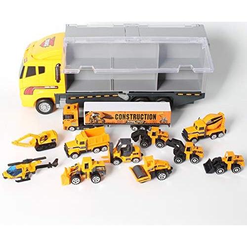 Conjunto de 12 Vehículos de Construcción Jenilily para Niños