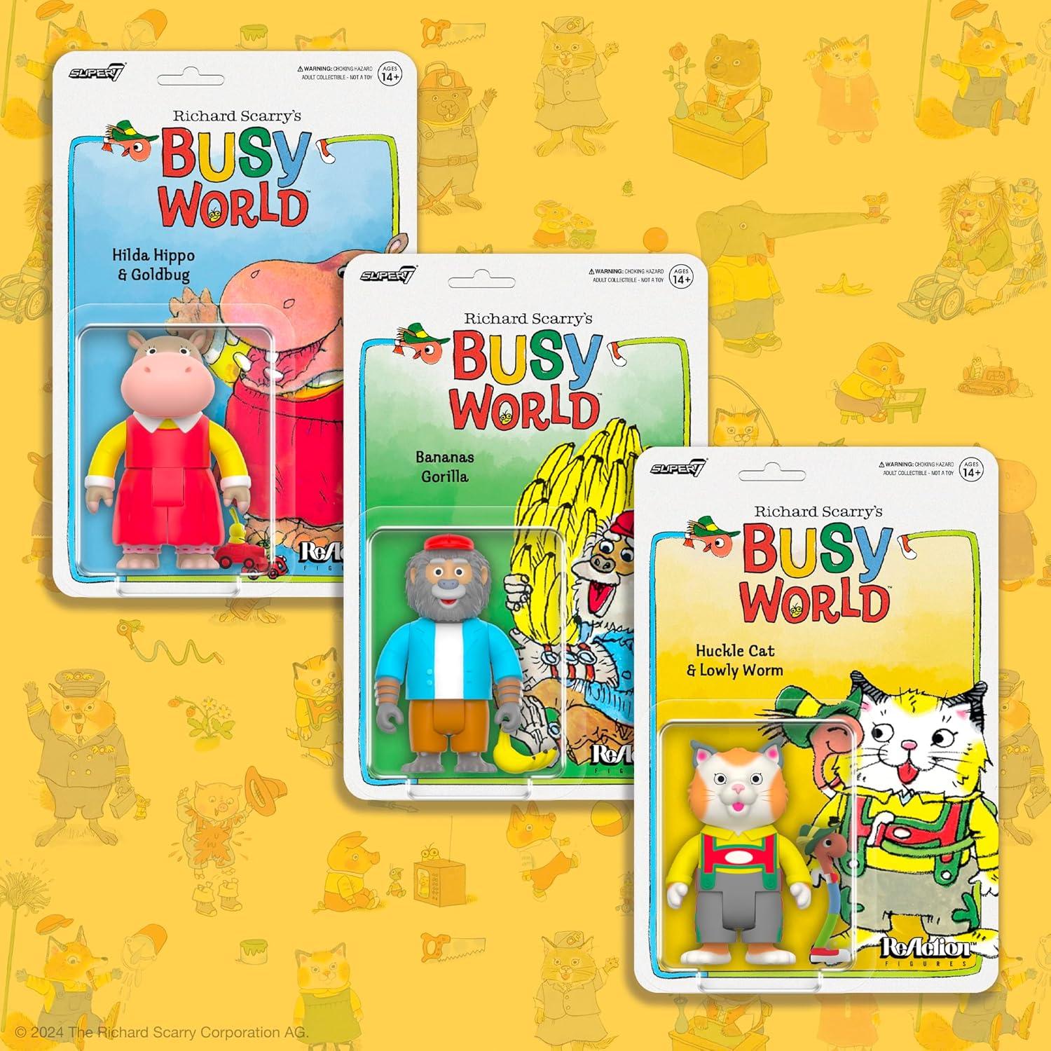 Figura de Acción Super7 Richard Scarry Bananas Gorilla 9.5 cm