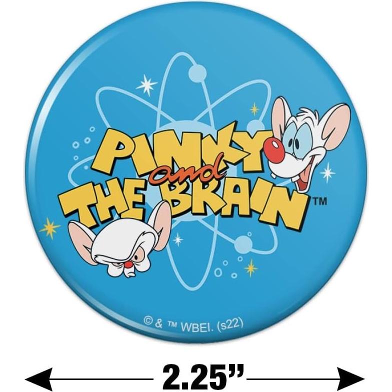 Imán Pinky y El Cerebro 5.7 cm - Gráfico Divertido