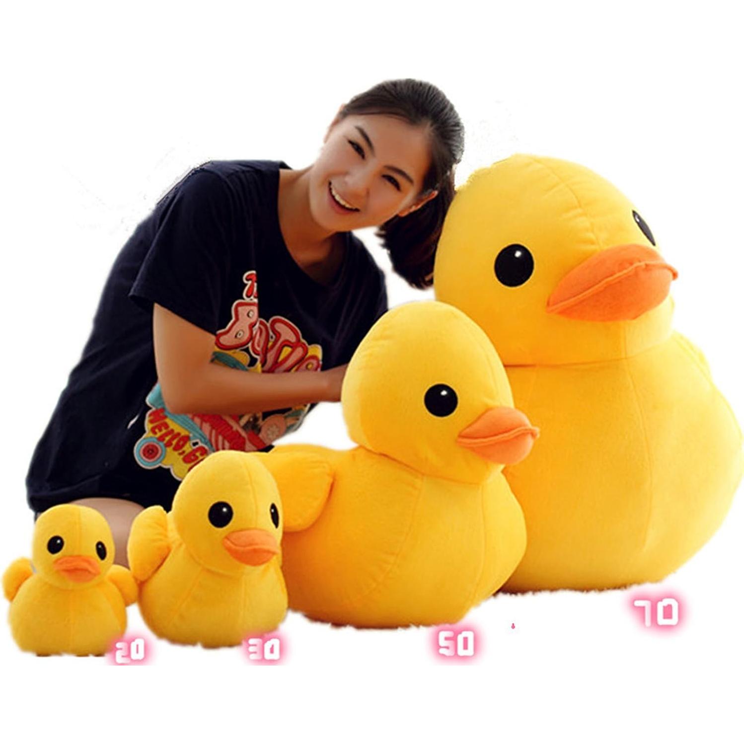 Pato Amarillo de Peluche Bansusu 30 cm Juguete Suave