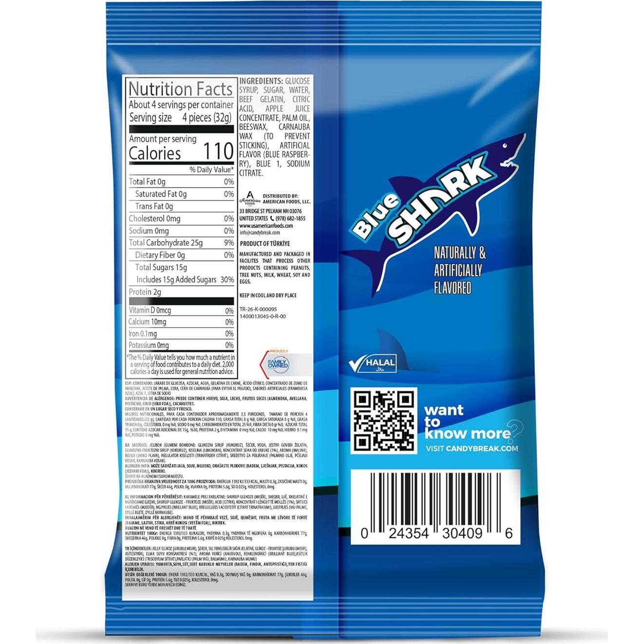 Caramelos Gummy Frutales Candy Break Tiburones 113.4 g