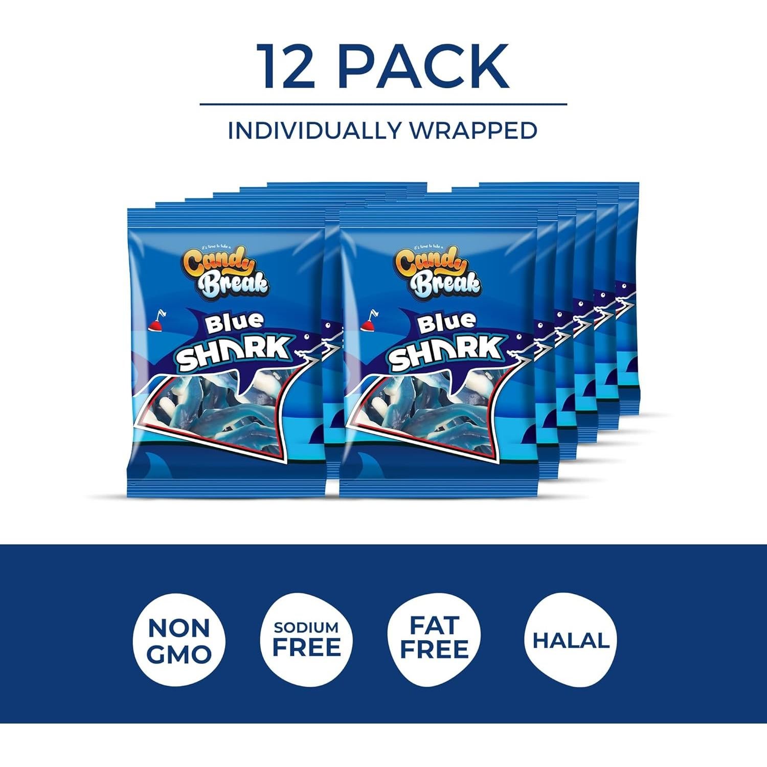 Caramelos Gummy Frutales Candy Break Tiburones 113.4 g