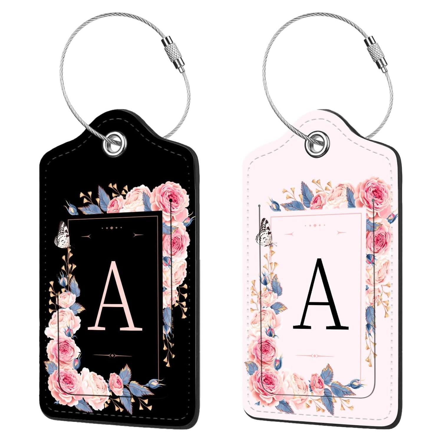 Etiquetas de Equipaje de Cuero PU Anikathy - 2 Pcs con Privacidad