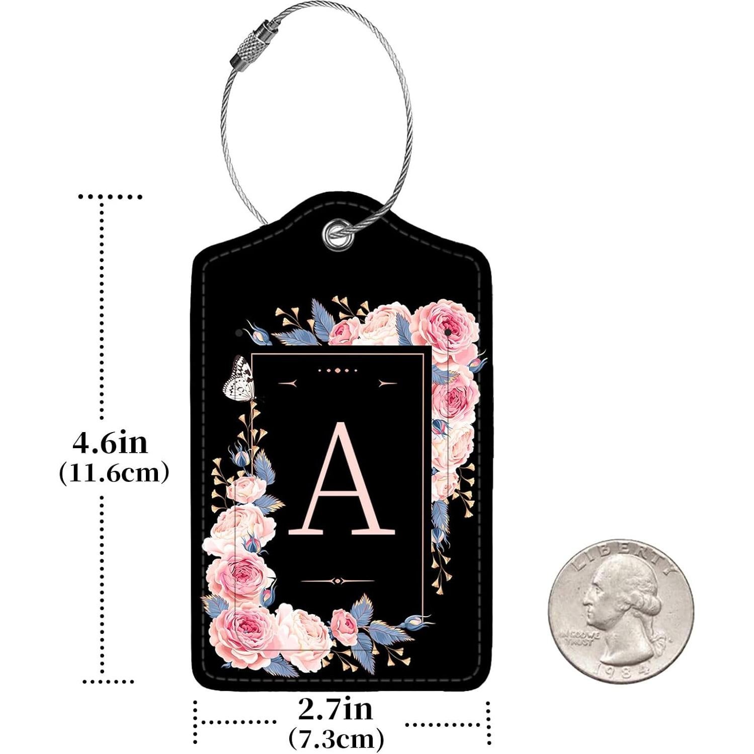 Etiquetas de Equipaje de Cuero PU Anikathy - 2 Pcs con Privacidad