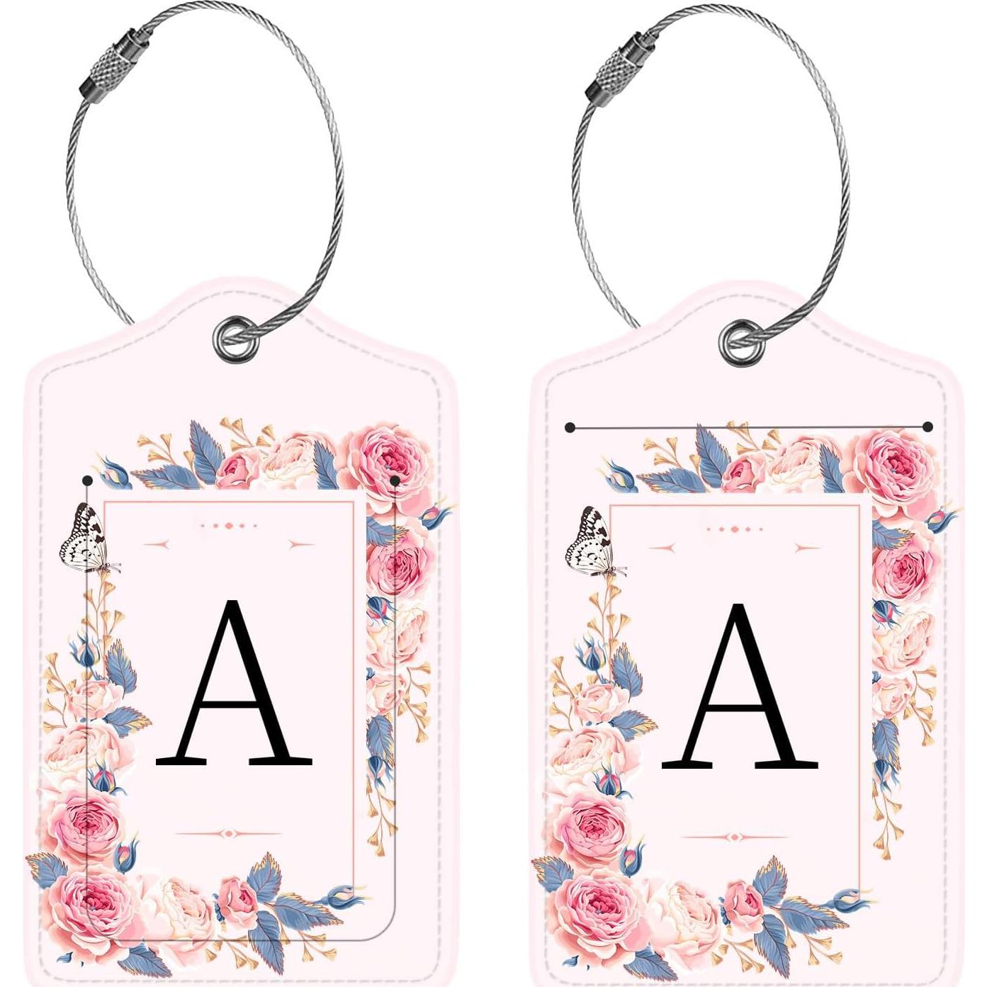 Etiquetas de Equipaje de Cuero PU Anikathy - 2 Pcs con Privacidad