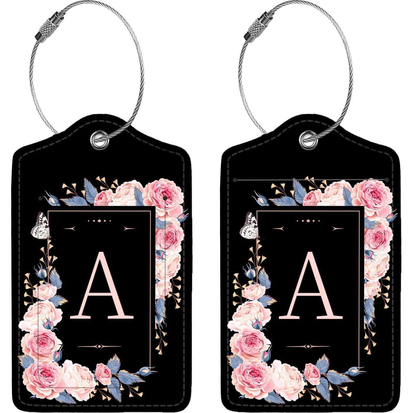 Etiquetas de Equipaje de Cuero PU Anikathy - 2 Pcs con Privacidad