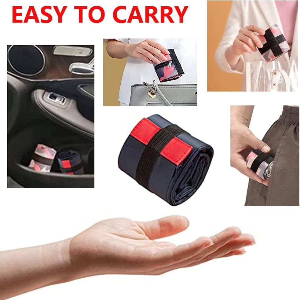 Bolsa de Compras Reutilizable Defrko Negra Plegable 39.9x39.9cm