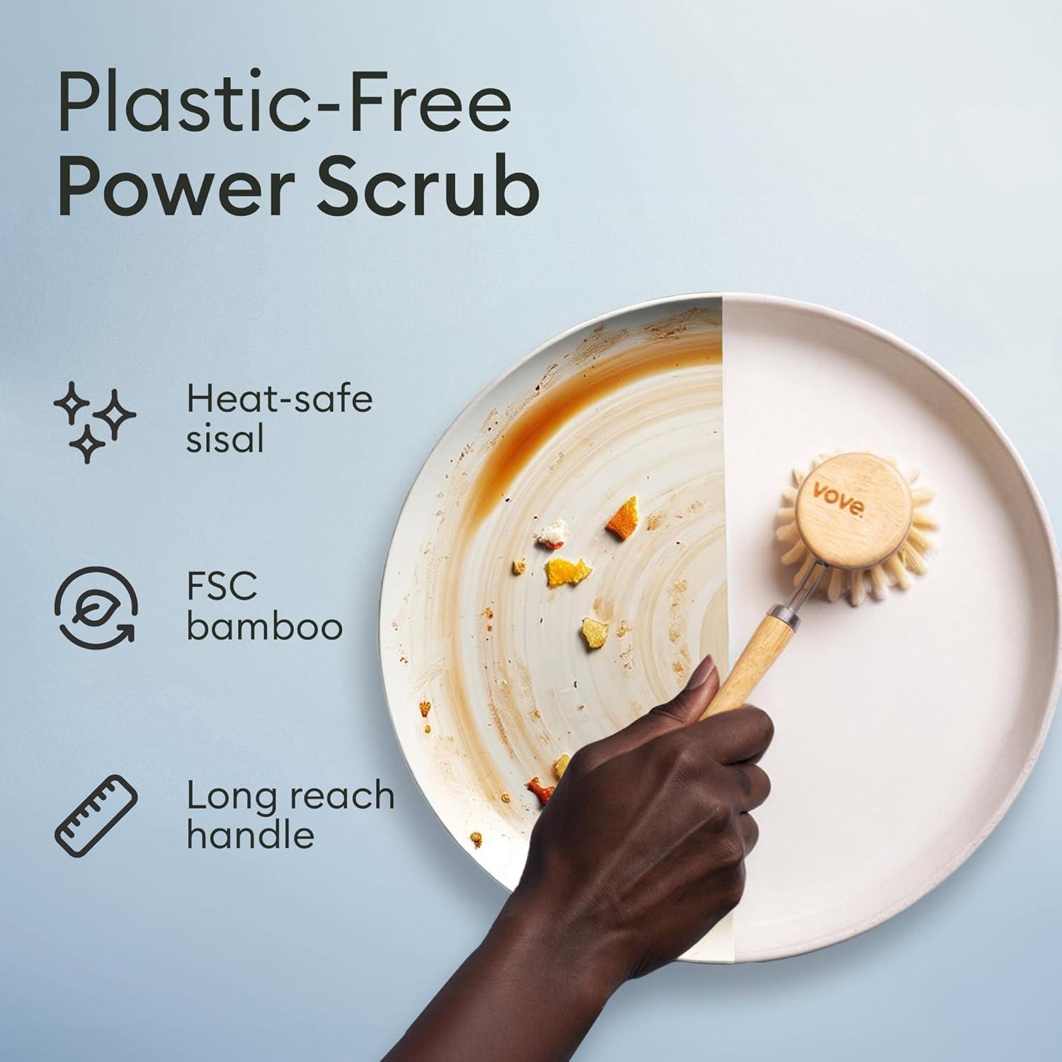 Cepillo de Bambú Vove con 3 Cabezas Repuesto Ecológico