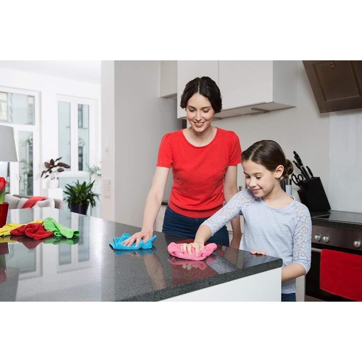 Paquete de 4 Paños de Limpieza Vileda Microfibra Multicolor