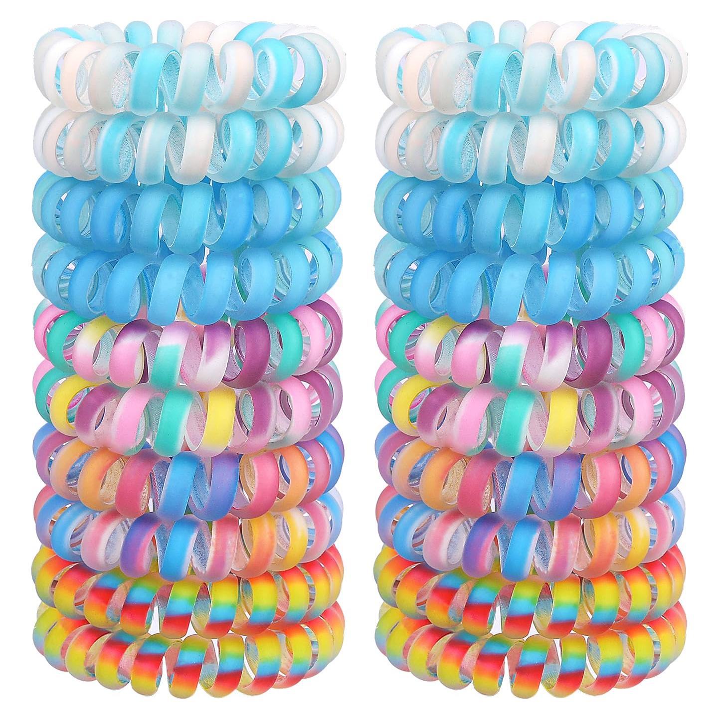 JessLab 20 Gomas de Pelo en Espiral Elásticas Sin Daño