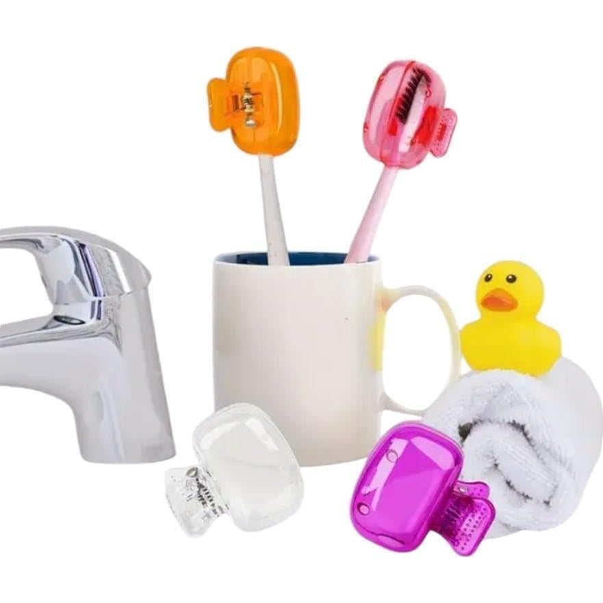 Paquete de 4 Protectores de Cabeza para Cepillo de Dientes YS - Azul