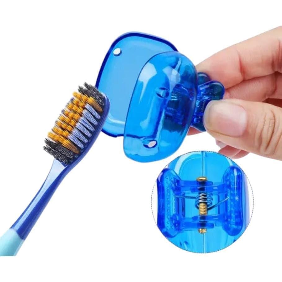 Paquete de 4 Protectores de Cabeza para Cepillo de Dientes YS - Azul