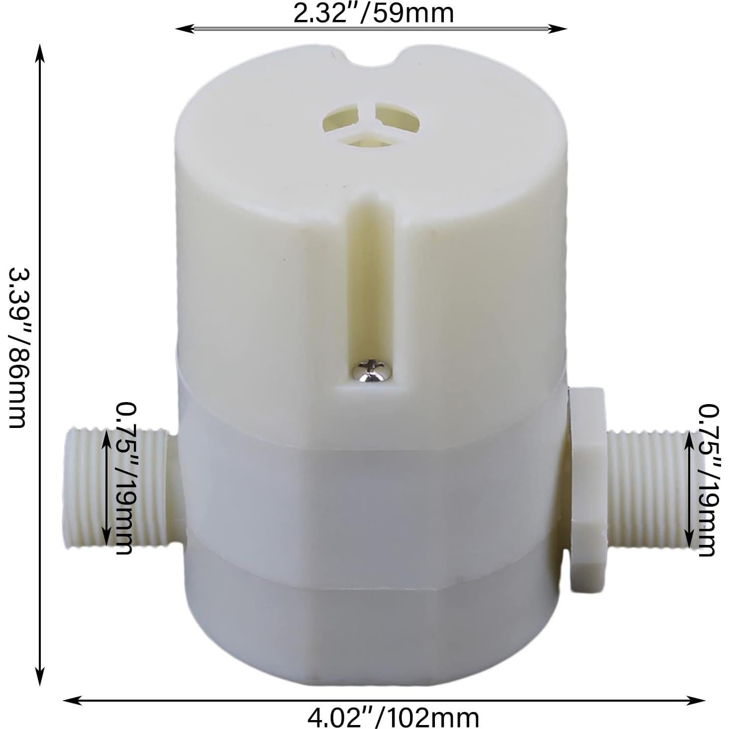 Válvula de Control de Nivel de Agua RDEXP 1/2" Flotador ABS