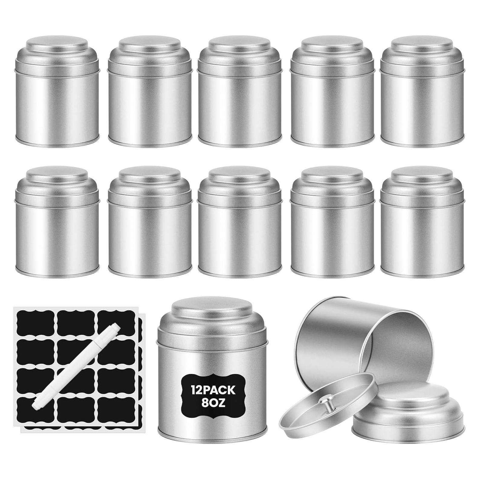 Latas de té herméticas TRISCO 12 Pack 236 ml para almacenamiento