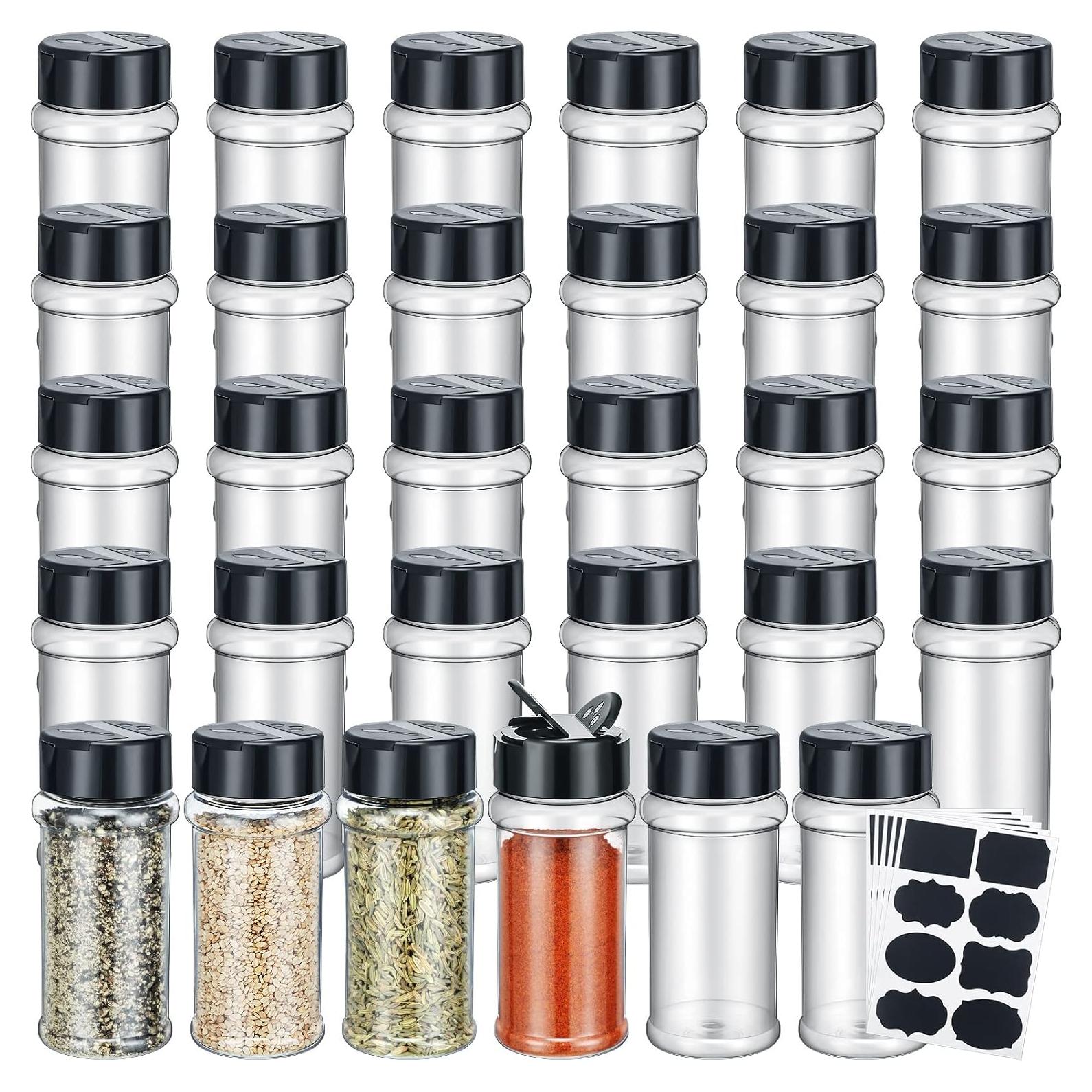 Tarros de Especias Eccliy 36 Piezas 85ml Plástico Transparente