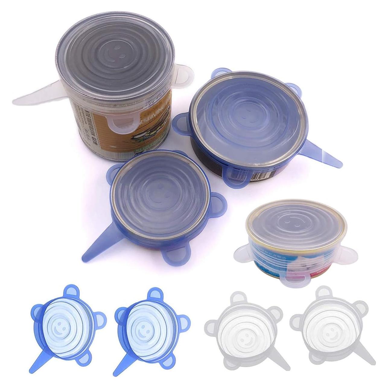 Tapa de Latas para Mascotas COMTIM - Silicona Estirable, 4 Pzas