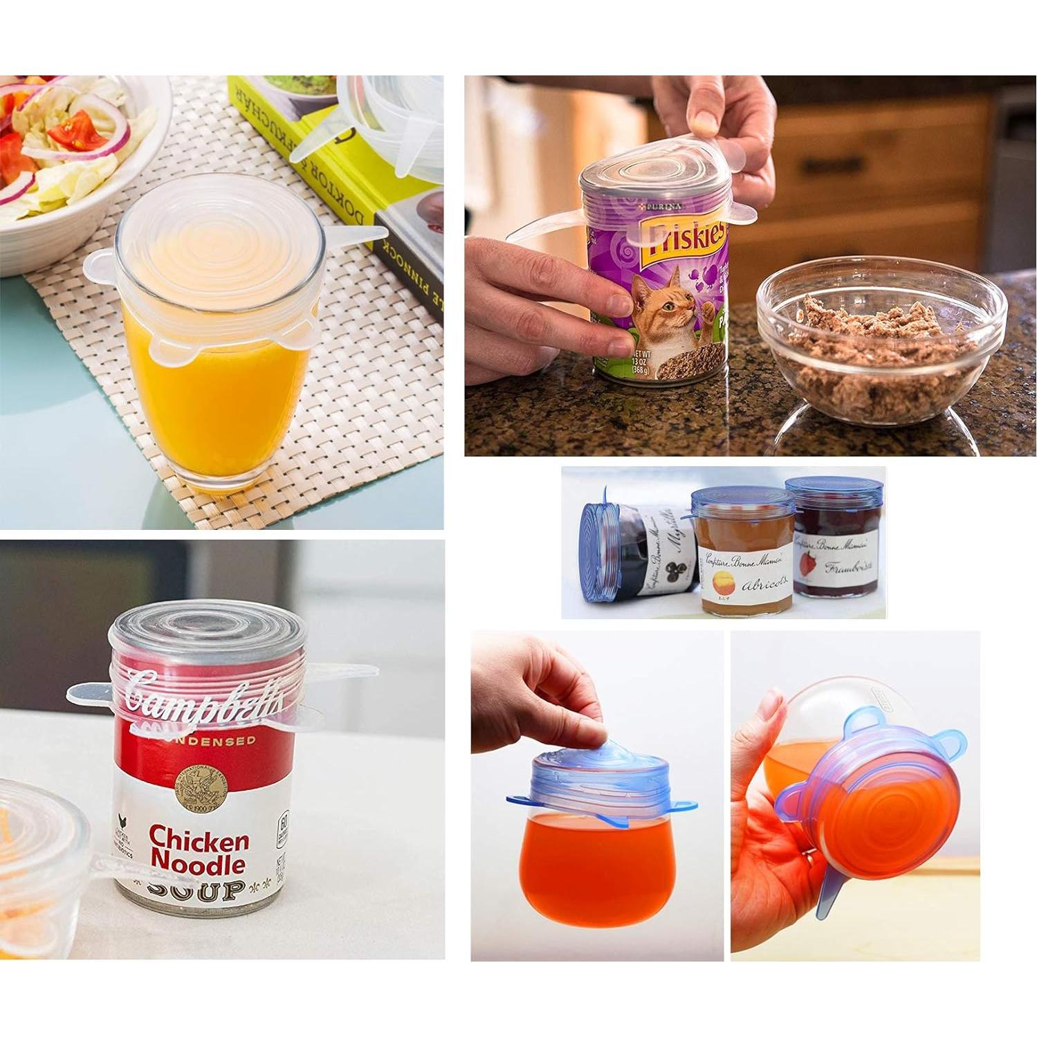 Tapa de Latas para Mascotas COMTIM - Silicona Estirable, 4 Pzas