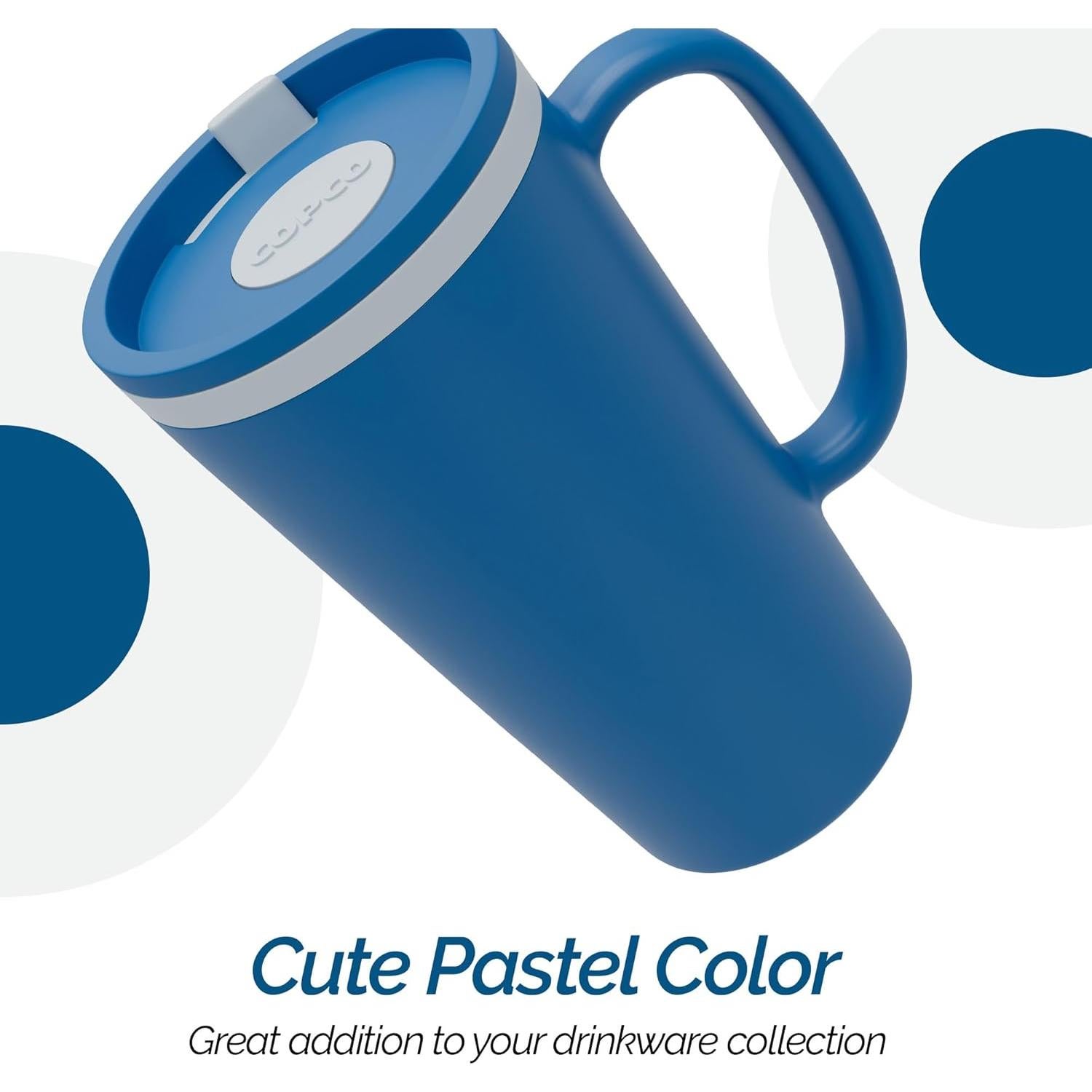 Taza de Viaje Copco Cone 500 ml - Aislante Doble Pared Azul