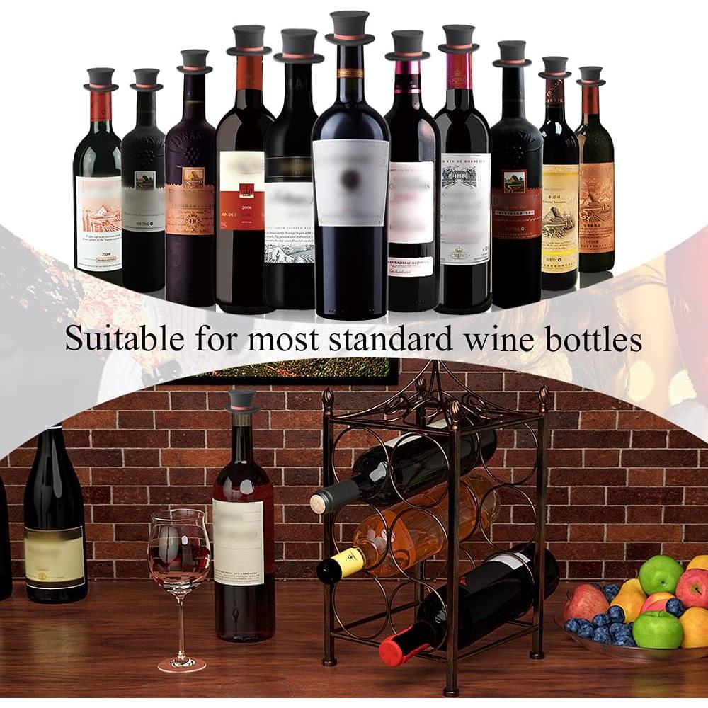 Tapones de Vino Reutilizables Kitwinney - 3 Piezas Silicona