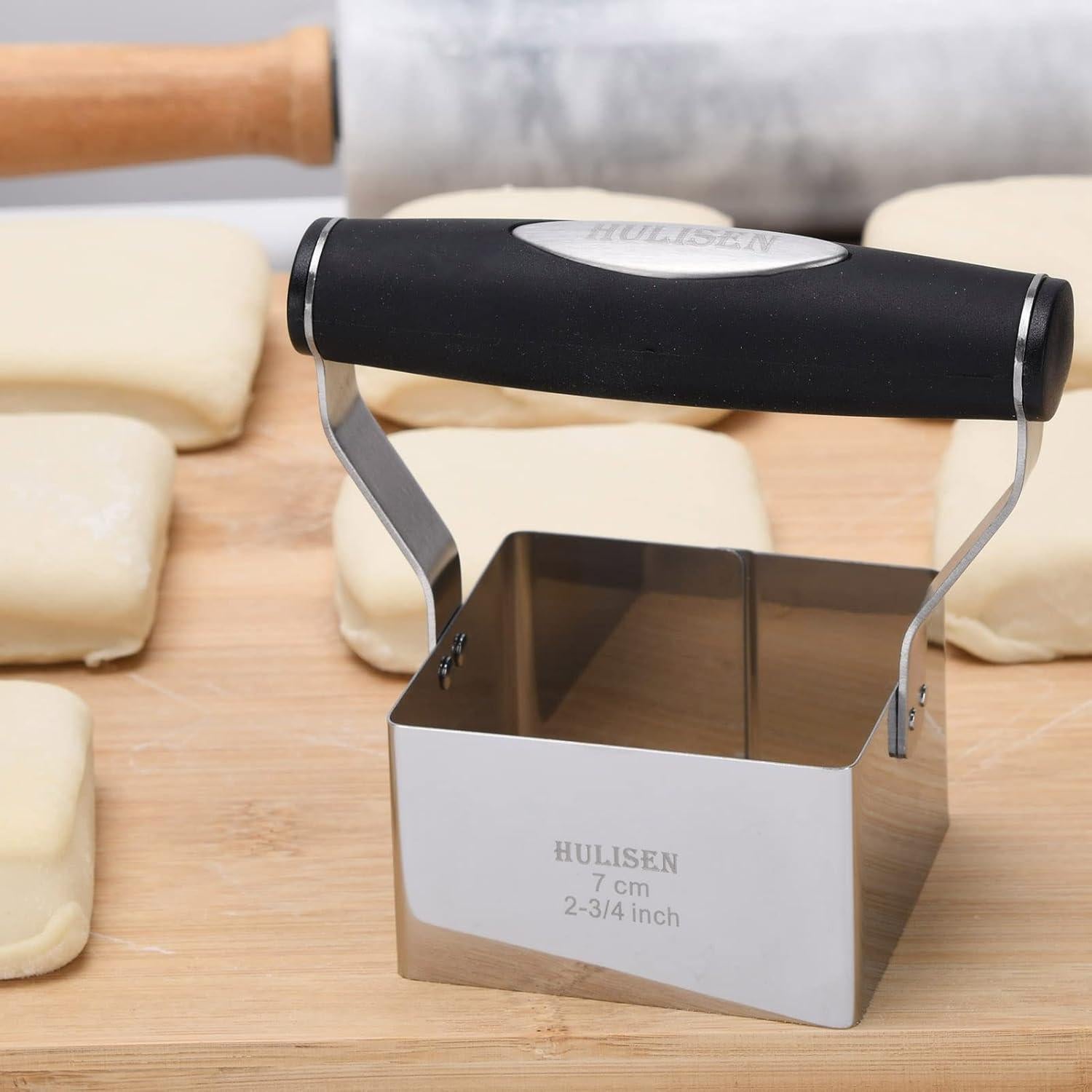 Cortador de Galletas Cuadrado HULISEN 6.99 cm Acero Inoxidable