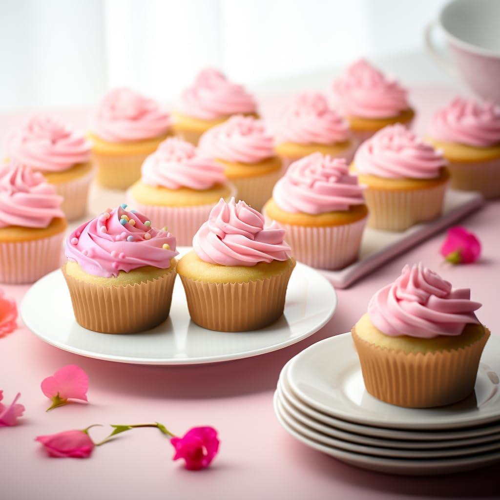 Forros de Cupcake Jumbo 300 pcs GoldenBakeryFamily Naturales