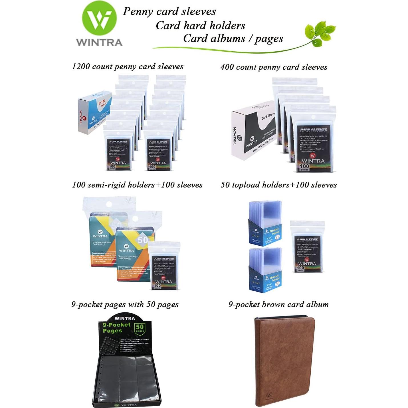 Álbum de Tarjetas WINTRA 720 Bolsillos Negro Doble Cara