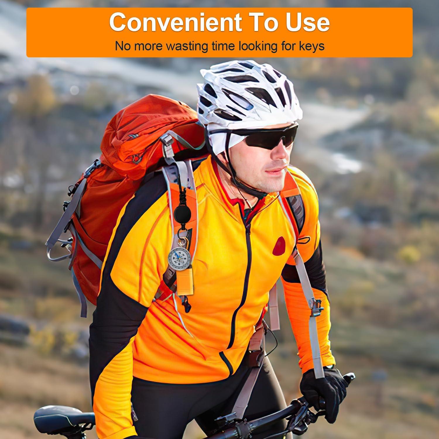 Llavero Retráctil Wonwood_direct Paquete de 3 con Cable 60 cm