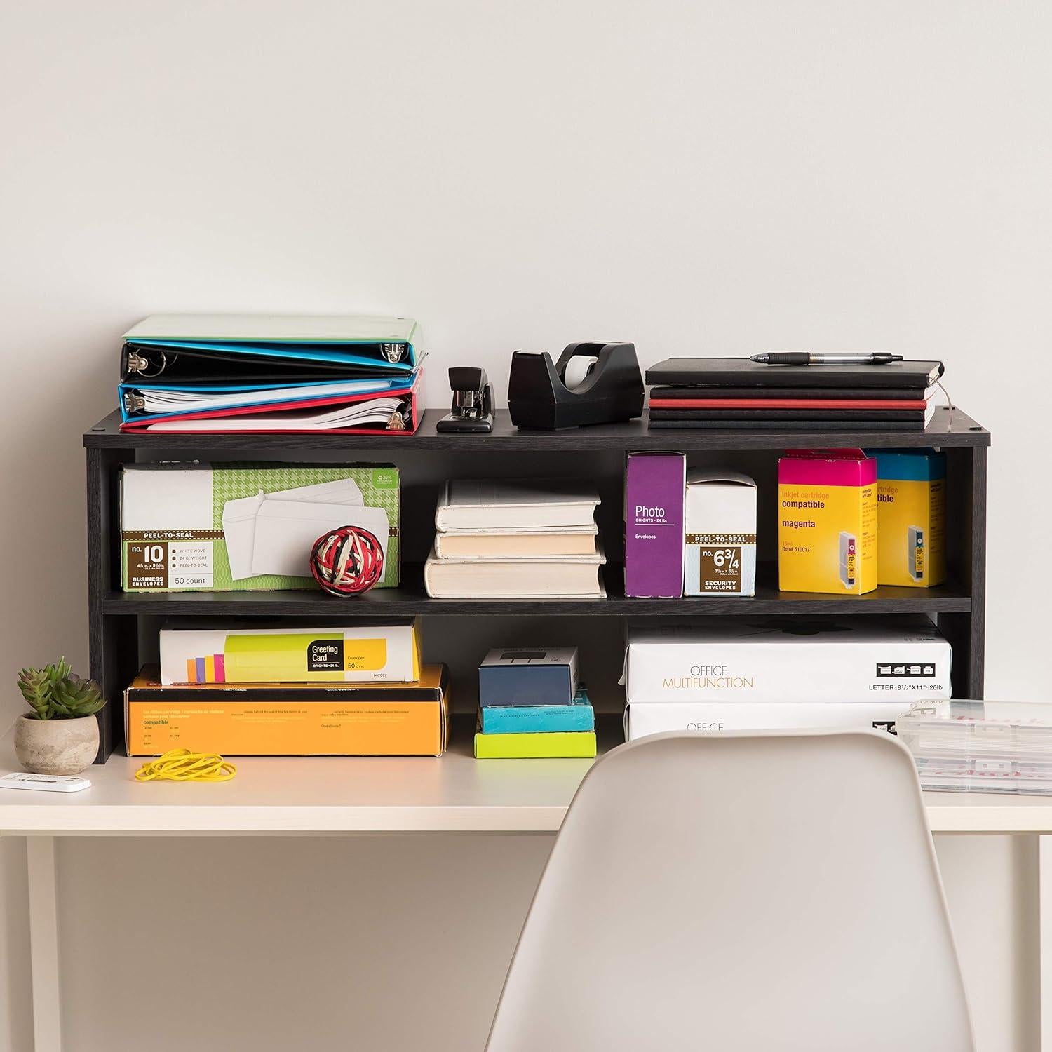 Soporte Organizador de Monitor IRIS USA 2 Niveles Negro