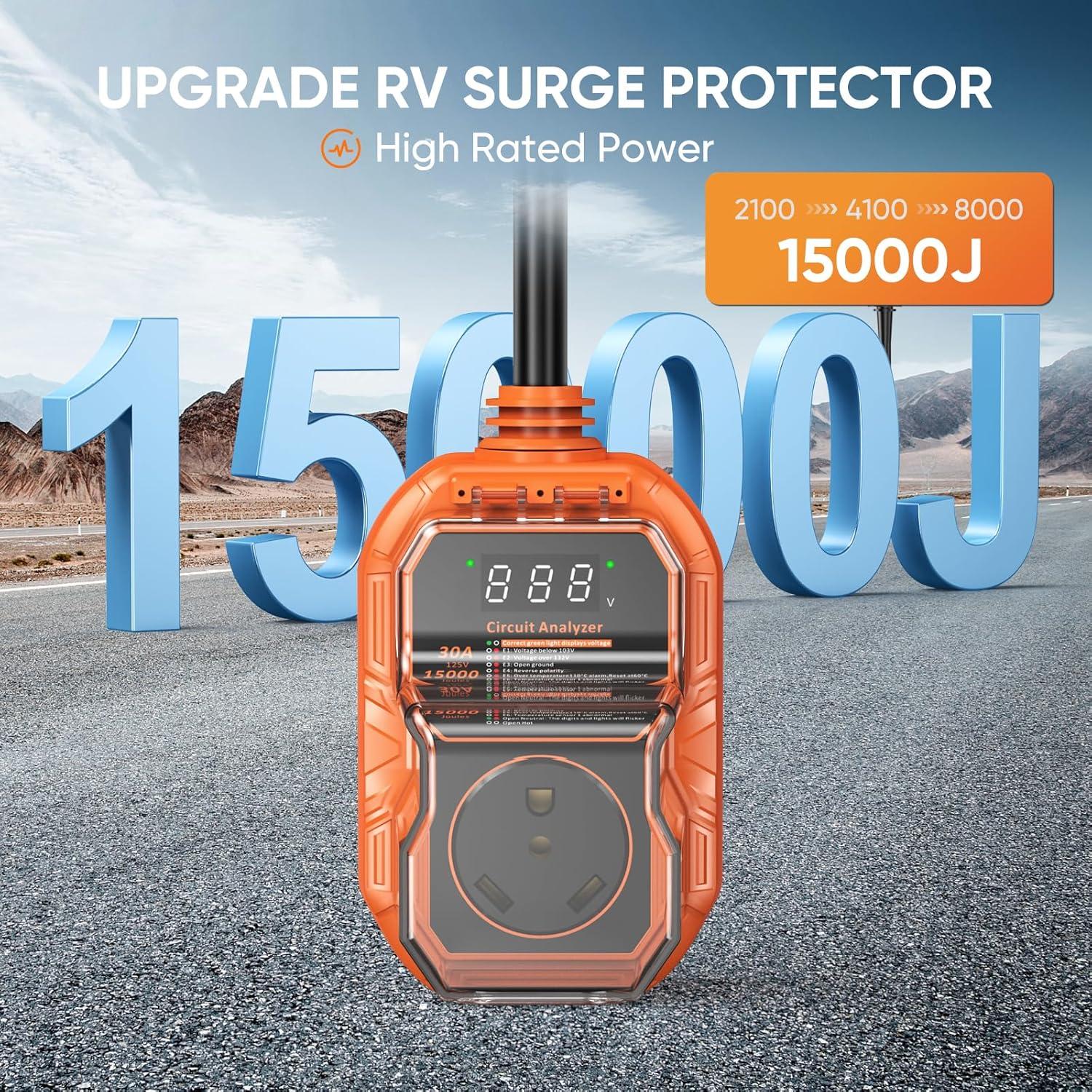 Protector de Sobretensiones GutterWord RV-07 30 Amp 15000J