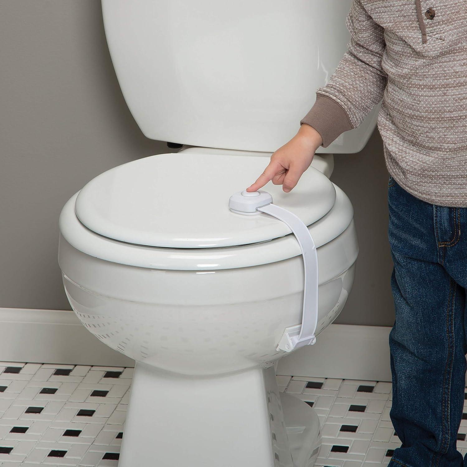 Cerradura de Inodoro Safety 1st OutSmart, Paquete de 2, Blanca