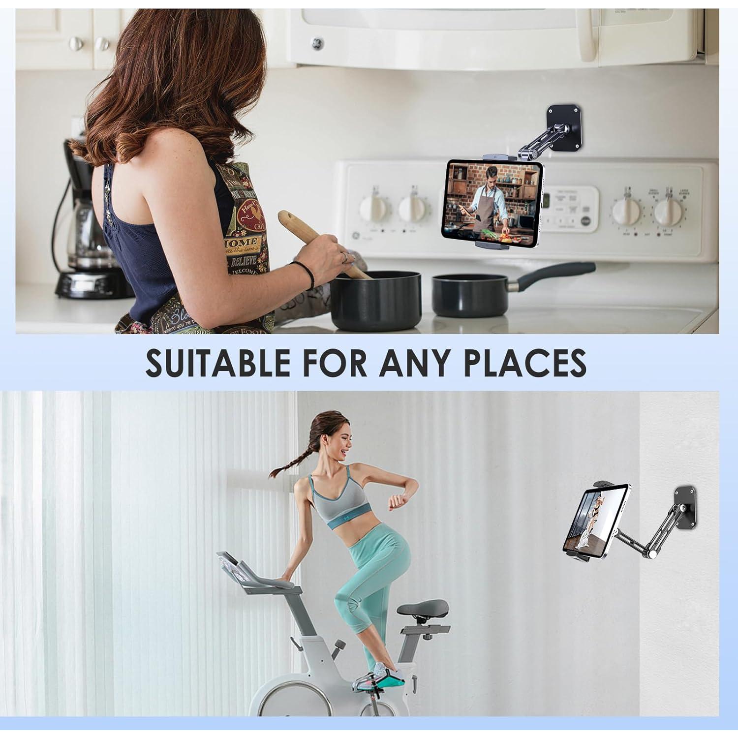 Soporte de Pared para Tablet TYFan Ajustable 360° Aluminio