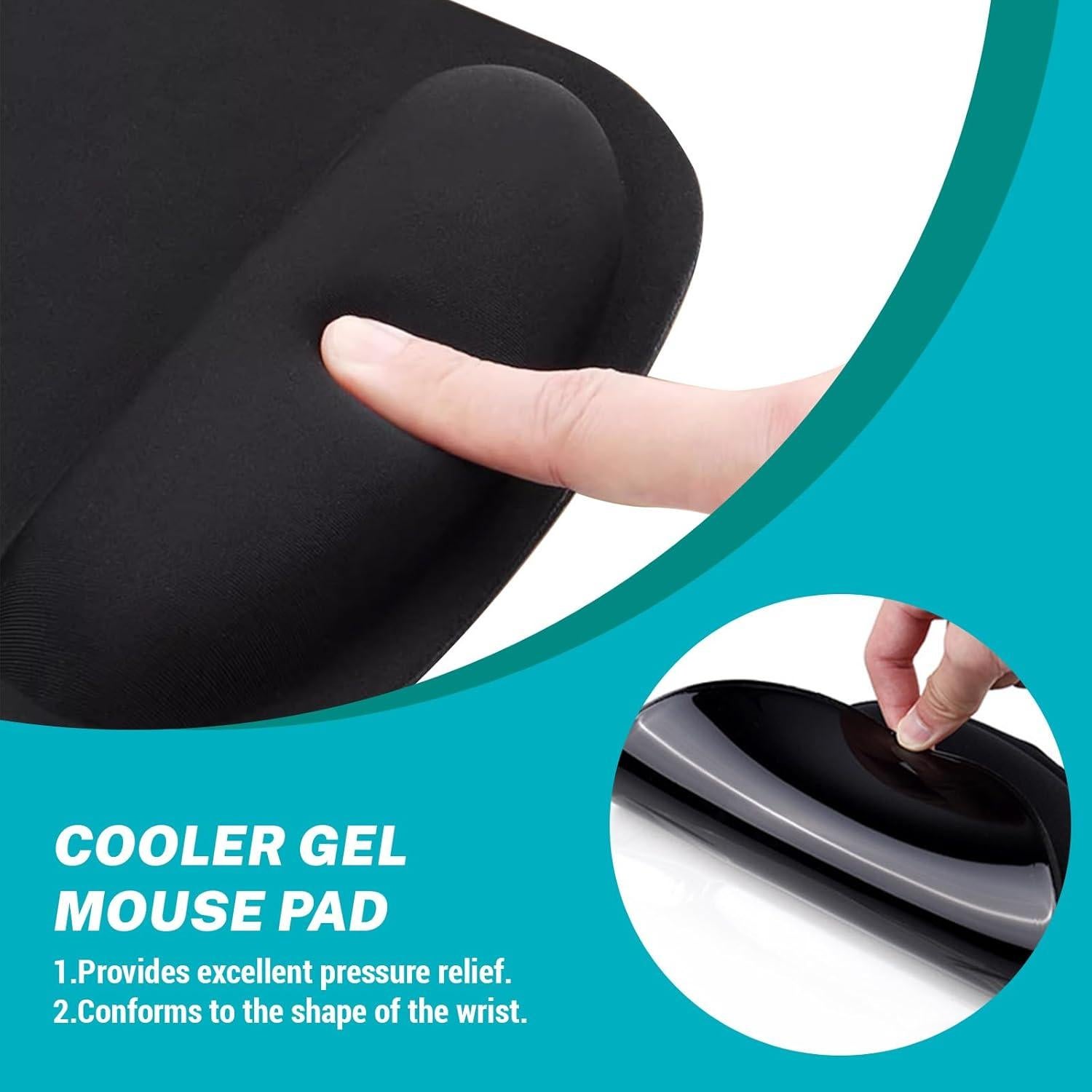 Alfombrilla de Ratón Ergonómica Hancynir con Soporte para Muñeca