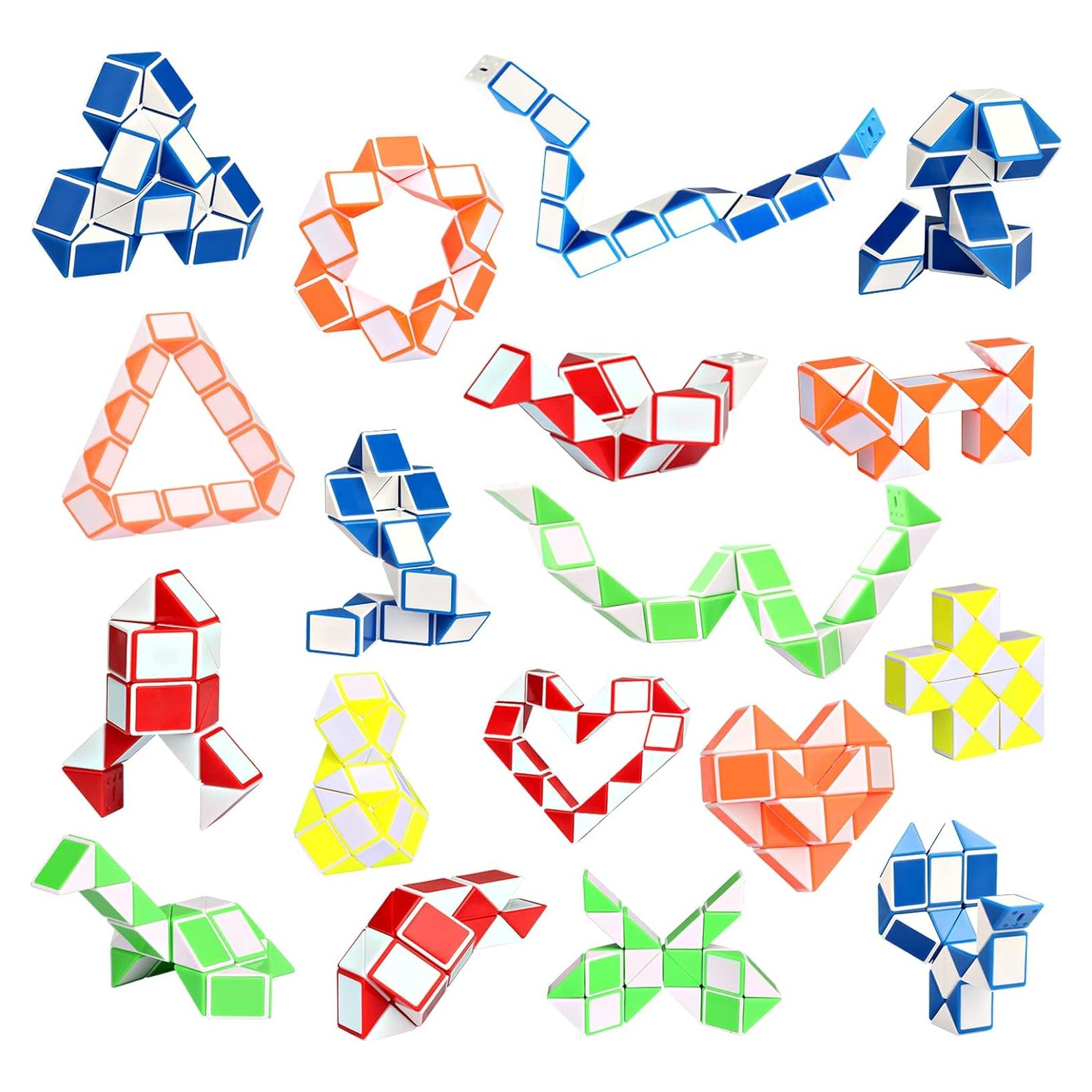 Ganowo 18 Piezas Cubo de Serpiente Fidget Juguetes para Niños