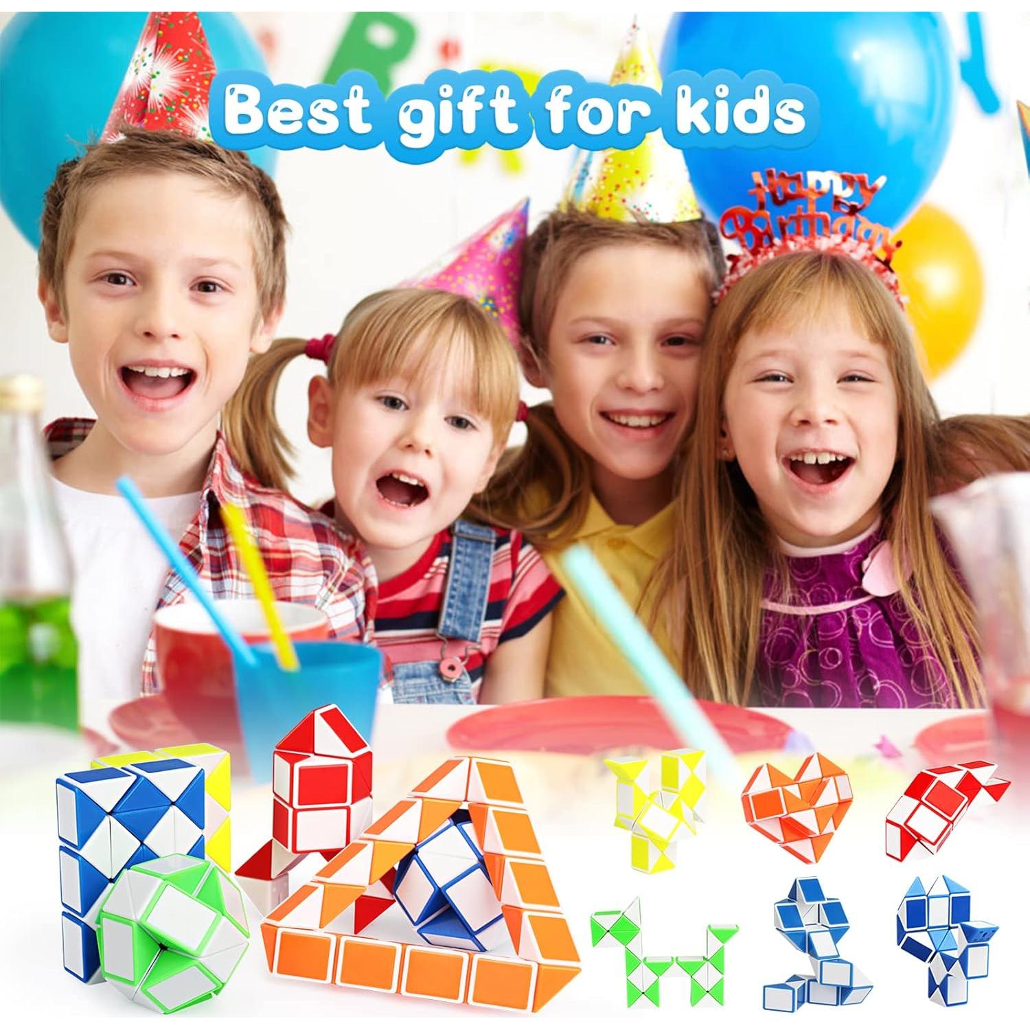 Ganowo 18 Piezas Cubo de Serpiente Fidget Juguetes para Niños