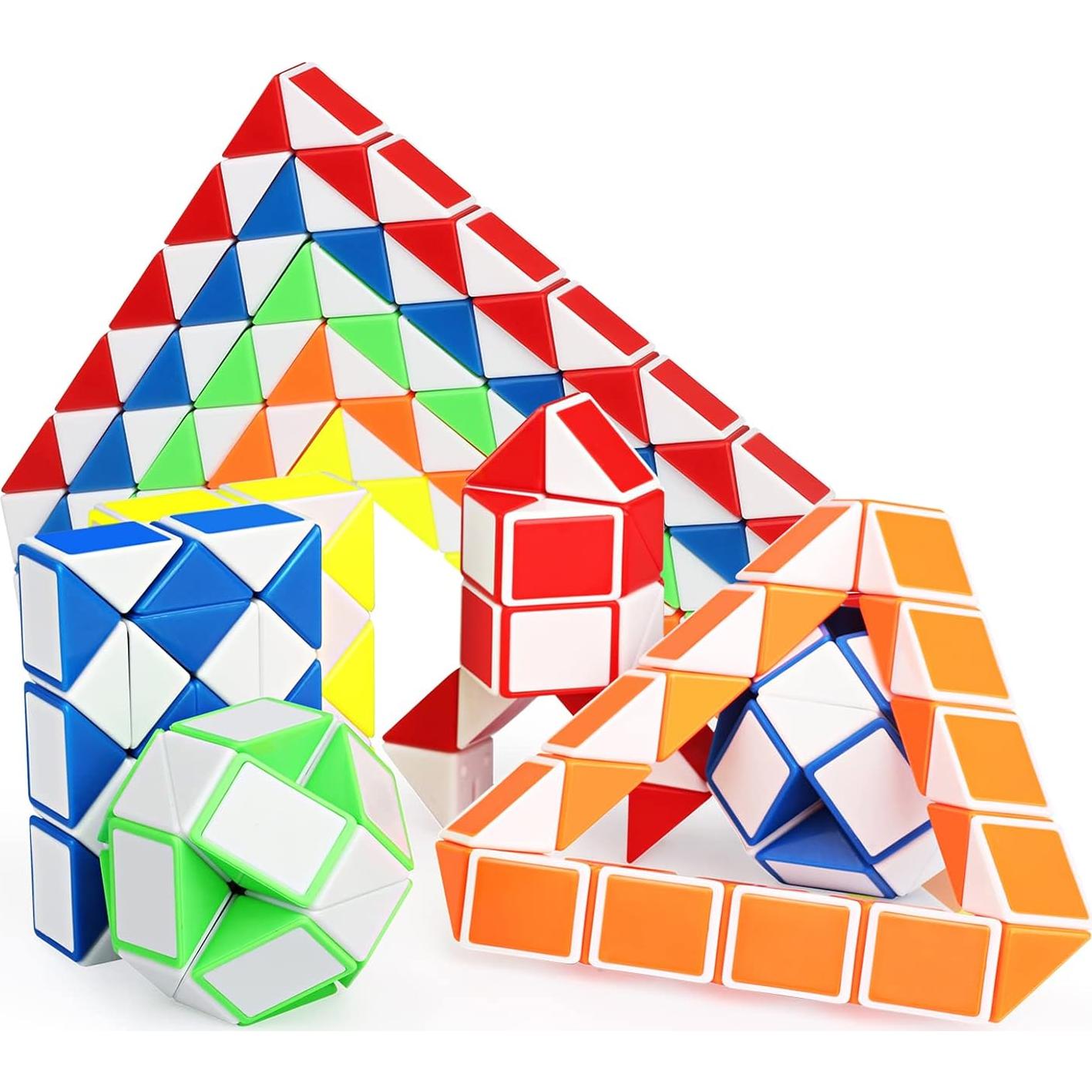 Ganowo 18 Piezas Cubo de Serpiente Fidget Juguetes para Niños